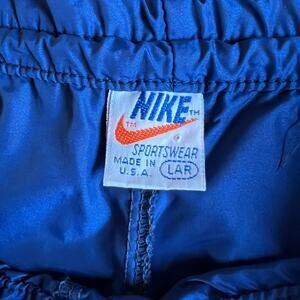 VTG 70s Nike White Label Men's Blue Track Pants L